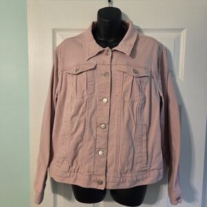 Time and Tru Pink Jean Jacket